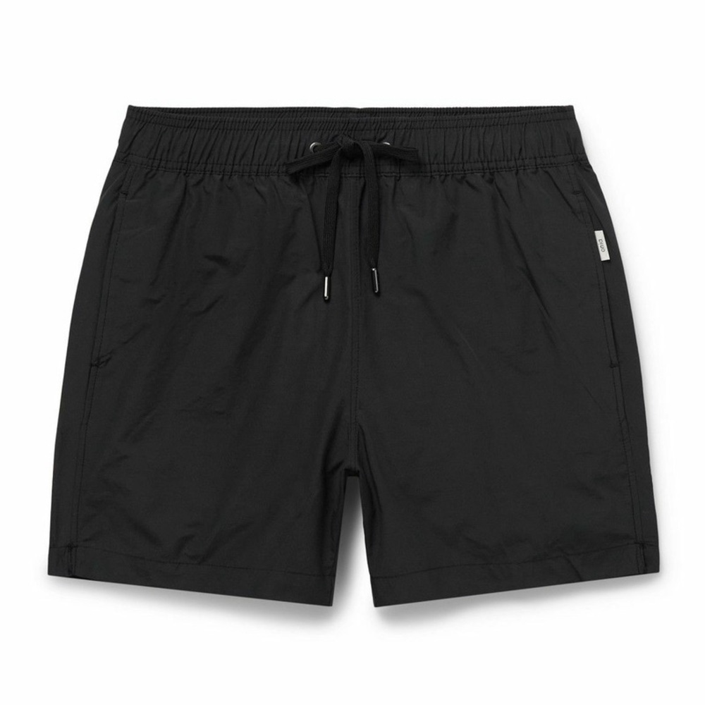 Onia Charles Straight-Leg Mid-Length Swim Shorts - Black XL